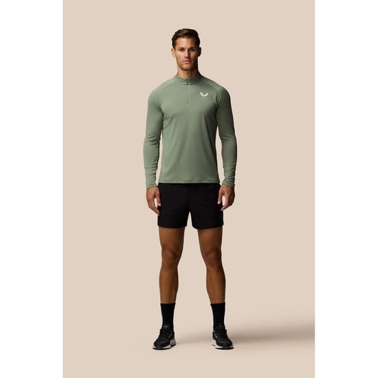 Castore Adapt Training 1/4 Zip Top Polyester Heren Blauw Actieve Kleding T-Shirts - Image 3