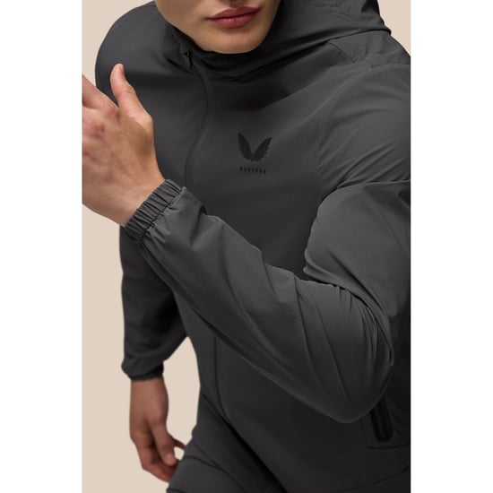 Castore Lichtgewicht Flex Jas Heren Grijze Hardloopjassen - Image 4