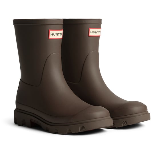 Hunter Downpour Korte Rubberlaarzen voor Heren in Chocoladebruin - Image 1