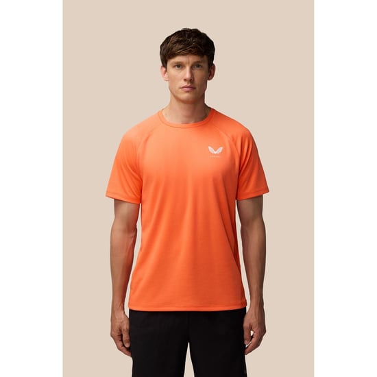 Castore Adapt Trainingsshirt Polyester Heren Oranje Activewear T-shirts - Image 1