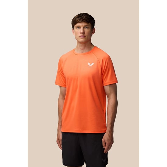 Castore Adapt Trainingsshirt Polyester Heren Oranje Activewear T-shirts - Image 3