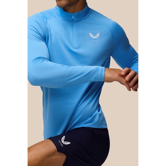Castore Adapt Training 1/4 Zip Top Polyester Groene Actieve T-shirts voor Mannen - Image 5