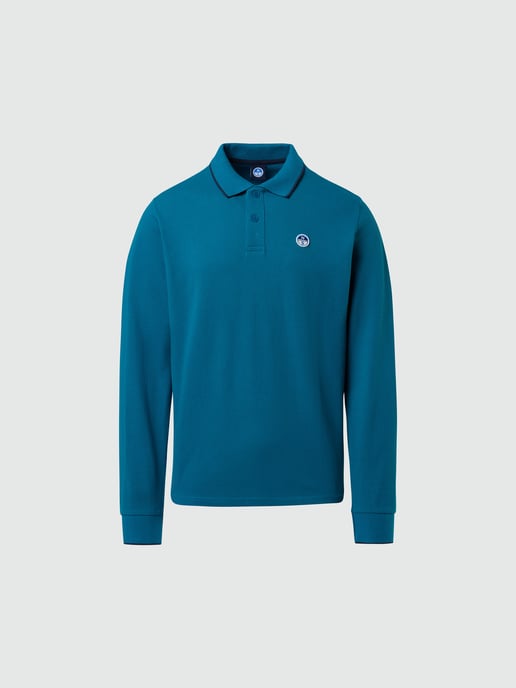 North Sails Polo Shirt Lange mouwen met kraagprint - Image 3