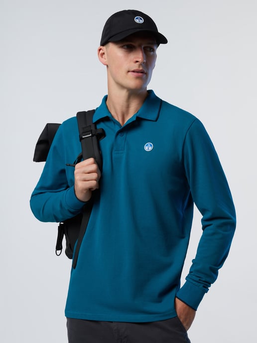 North Sails Polo Shirt Lange mouwen met kraagprint - Image 4
