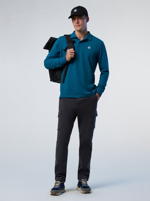 North Sails Polo Shirt Lange mouwen met kraagprint - Image 5