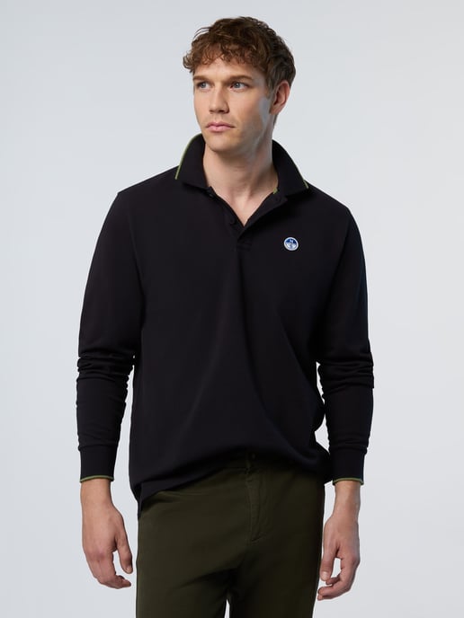 North Sails Polo Shirt Lange mouwen met kraagprint - Image 4
