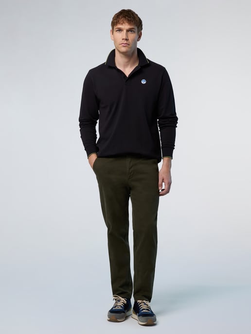 North Sails Polo Shirt Lange mouwen met kraagprint - Image 5