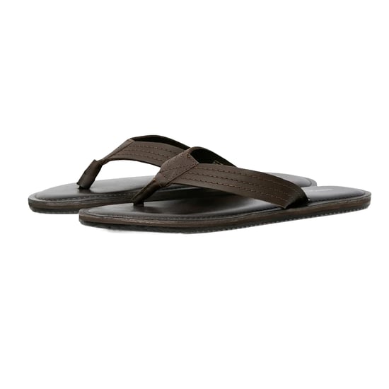 Jack And Jones Leren teenslippers heren Washton (Bruine steen) - Image 1