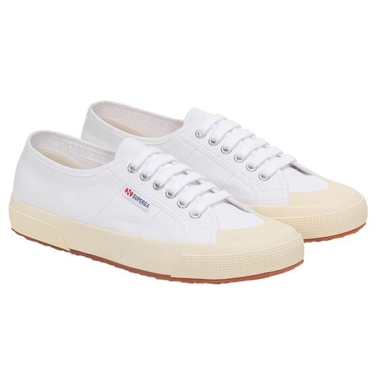 Superga Unisex 2390 Militaire Sportschoenen voor Volwassenen (Wit/ gebroken wit) - Image 1