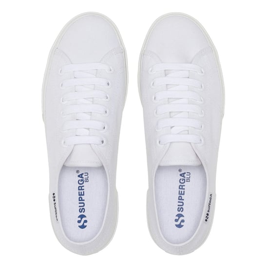 Superga Dames/Dames 3740 Leggera Ceramic Print Sportschoenen (Wit/blauw) - Image 4