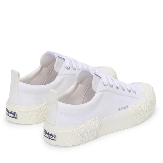 Superga Unisex 2660 Stripe Big Bumpers Trainers voor volwassenen (Wit/ gebroken wit) - Image 2