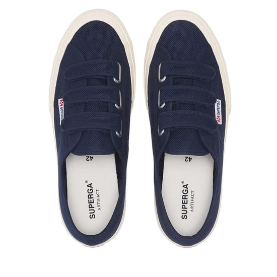 Superga Volwassen unisex 2750 OG Straps Trainers (Navy/Off Wit) - Image 3