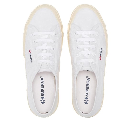 Superga Unisex 2750 Linnen Sportschoenen voor volwassenen (Wit/ gebroken wit) - Image 3