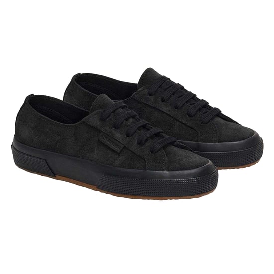 Superga Dames Flesh Out Suède Sneakers (Volledig Zwart) - Image 1
