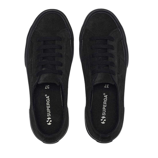 Superga Dames Flesh Out Suède Sneakers (Volledig Zwart) - Image 3