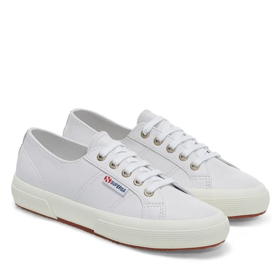 Superga Volwassen unisex 2750 nappaleer sportschoenen (Optisch Wit/Avorio) - Image 1