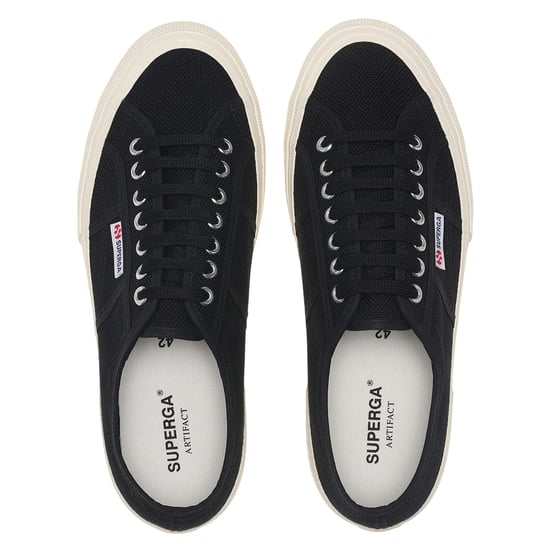 Superga Volwassen unisex 2750 OG-trainers (Zwart/Off Wit) - Image 4