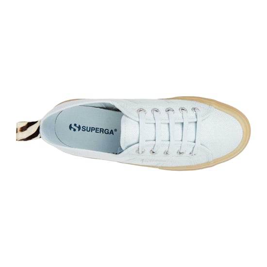 Superga Unisex 2750 Cotu Zebra Print Trainers voor volwassenen (Lichtblauw) - Image 3