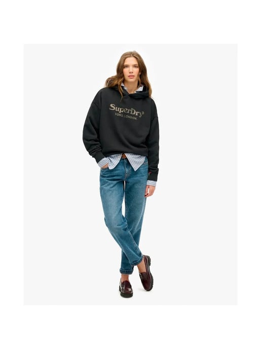 Superdry damessweatshirt in metaalkleur - Image 2