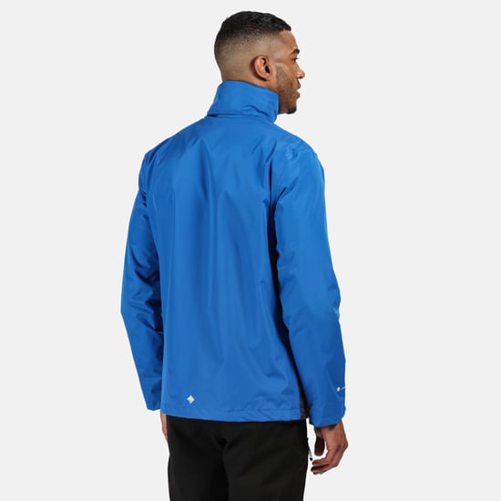 Regatta Groot Buiten Mens Klassieker Matte Kap Waterdicht Jasje (Oxford Blauw/Ijzer) - Image 2