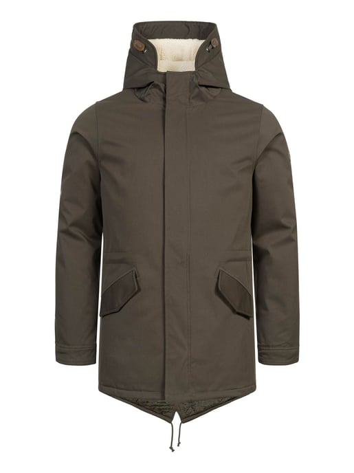Alessandro Salvarini heren winterparka met teddovoering en capuchon - Image 2