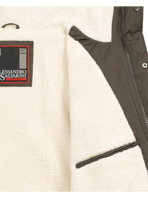 Alessandro Salvarini heren winterparka met teddovoering en capuchon - Image 5