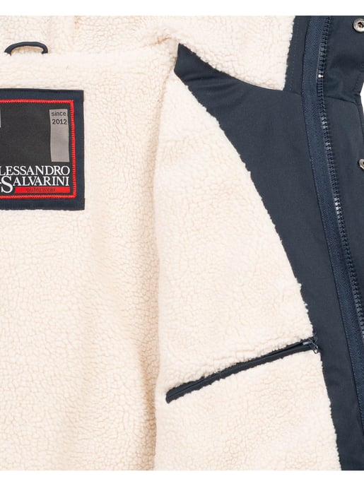 Alessandro Salvarini heren winterparka met teddovoering en capuchon - Image 5