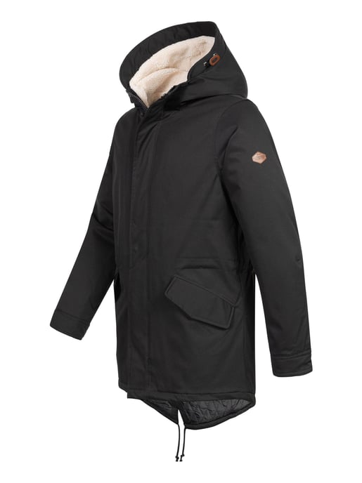 Alessandro Salvarini heren winterparka met teddovoering en capuchon - Image 3