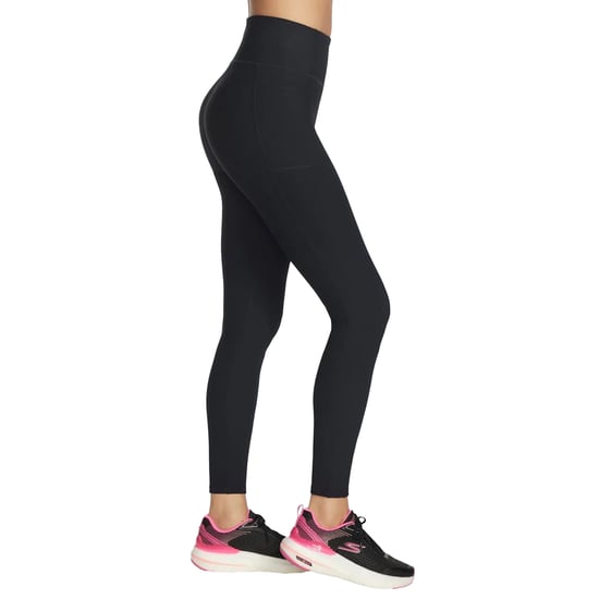 Skechers Dames/Dames Go Flex Ribbed Leggings (Zwart) - Image 3