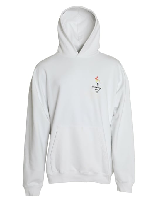 Olympische Toorts Logo Hoodie Oversized Breiwerk - Image 2