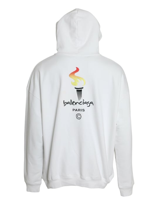 Olympische Toorts Logo Hoodie Oversized Breiwerk - Image 3