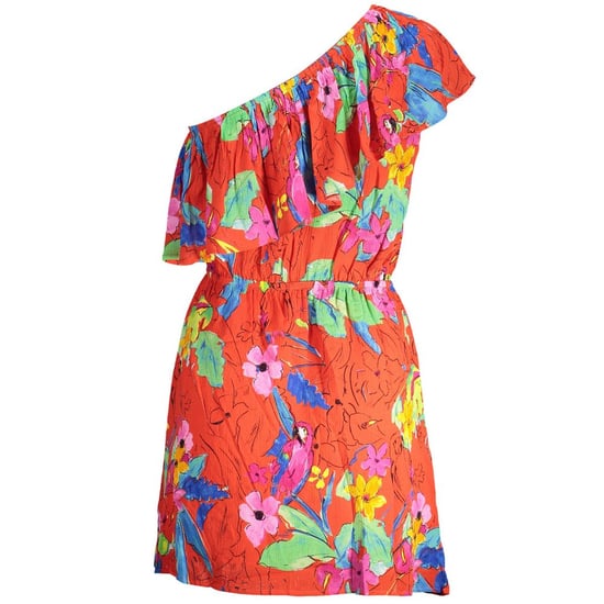 Bloemenpapegaai Print Jurk Relaxed Fit - Image 2