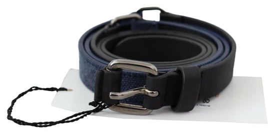 Omkeerbare Leren Riem Blauw Canvas - Image 1