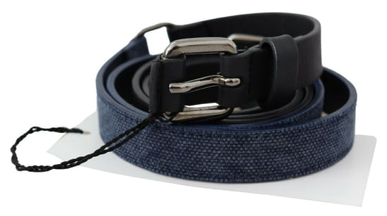Omkeerbare Leren Riem Blauw Canvas - Image 2