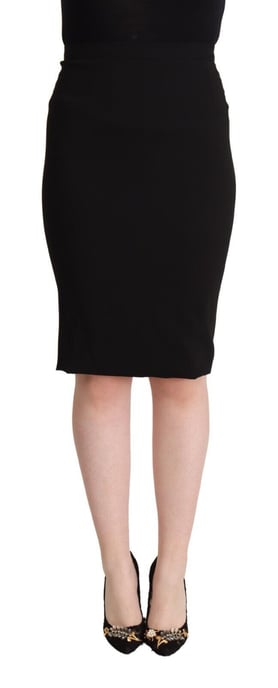 Pencil Rok Knie Lang Stretch Wol - Image 1