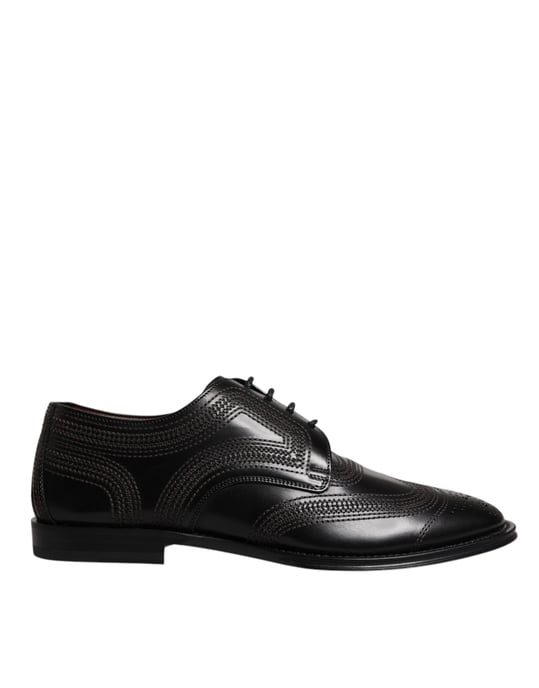 Genaaide Leren Oxford Schoenen - Image 1