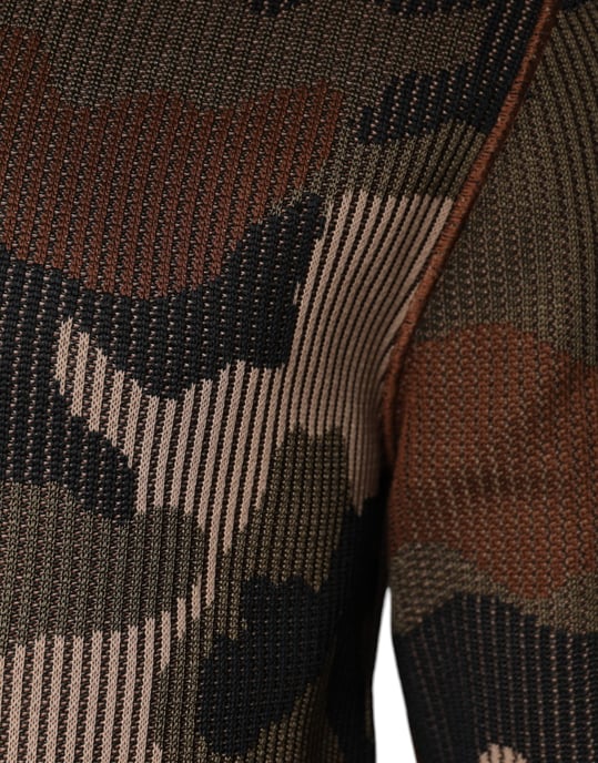 Camouflage Brei Henley Truien - Image 4