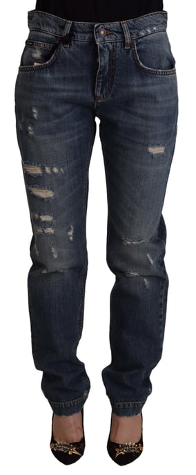 Dolce Gabbana Versleten Jeans Verweerd Denim - Image 1