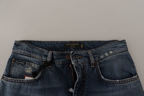 Dolce Gabbana Versleten Jeans Verweerd Denim - Image 3