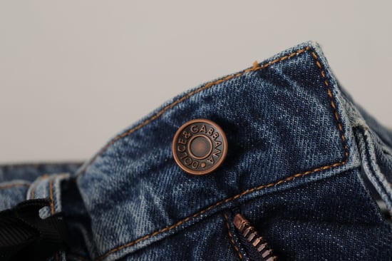 Dolce Gabbana Versleten Jeans Verweerd Denim - Image 4