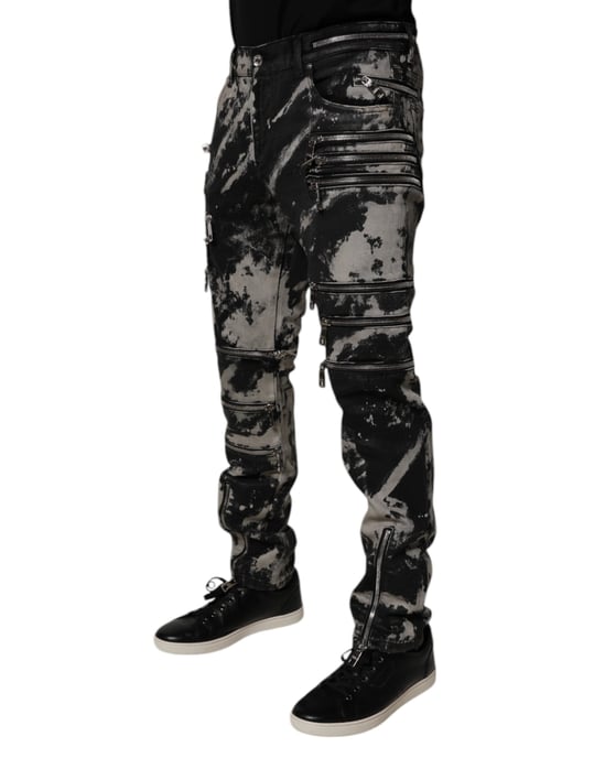 Zip Detail Slim Fit Jeans - Image 3