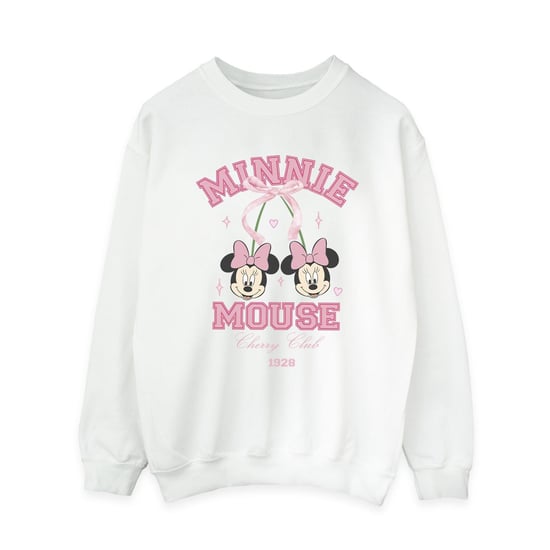 Disney Dames/Dames Cherry Club Minnie Mouse Sweatshirt (Wit) - Image 1