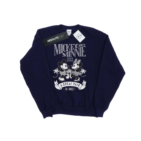 Disney Dames/Dames Mickey en Minnie Mouse Groot Paar Sweatshirt (Marineblauw) - Image 1
