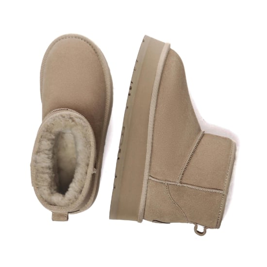 EverAu Dames/Dames Dusky Classic Cow Suede Mini Laarzen (Bruin) - Image 2