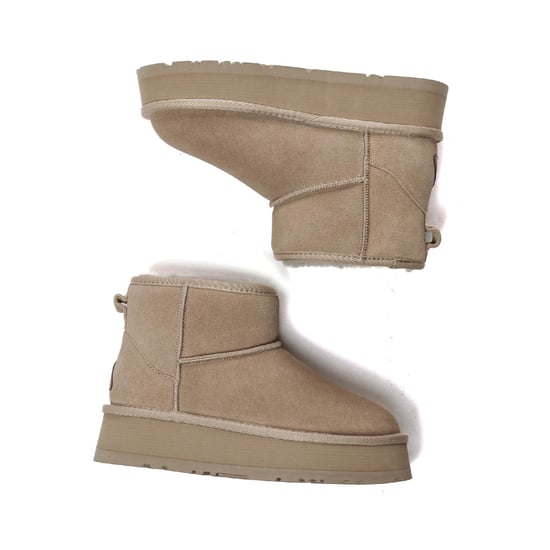 EverAu Dames/Dames Dusky Classic Cow Suede Mini Laarzen (Bruin) - Image 6
