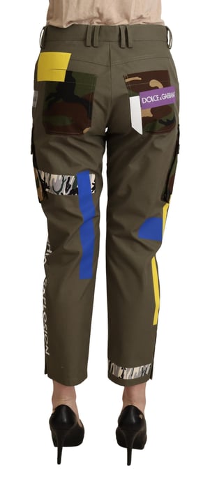 Multicolor Camouflage Patchwork Broek Pan72085 - Image 3