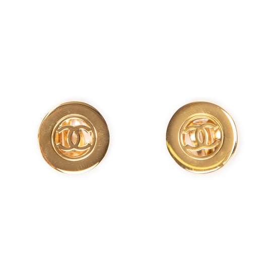 CC Round Clip On Earrings Oorbellen - Image 2