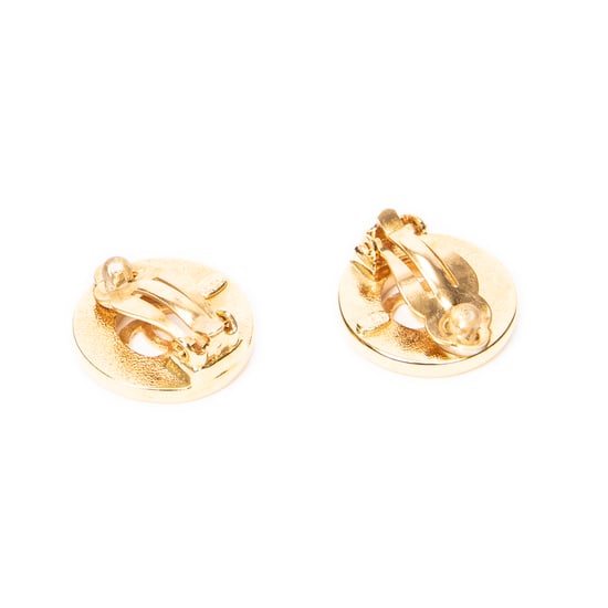 CC Round Clip On Earrings Oorbellen - Image 3