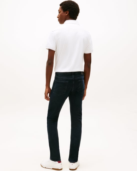 Tommy Hilfiger Denton straight fit 5-p jeans donkerblauw effen zonder omslag - Image 2