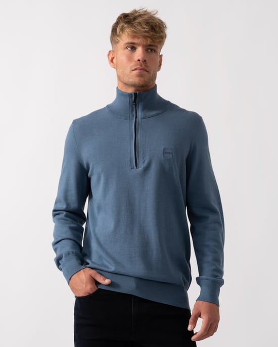 Kanobix S 1/4 Zip Trui in Blauw - Image 1
